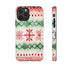 Icelandic Watercolor inspired by Christmas Sweaters - Impact Resistant Phone Case iPhone 11 Pro Matte
